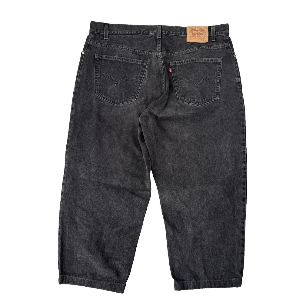 Levi's 560 Jeans Mens‎ 40x24 Gray Charcoal Wash Relaxed Tapered Denim Pants